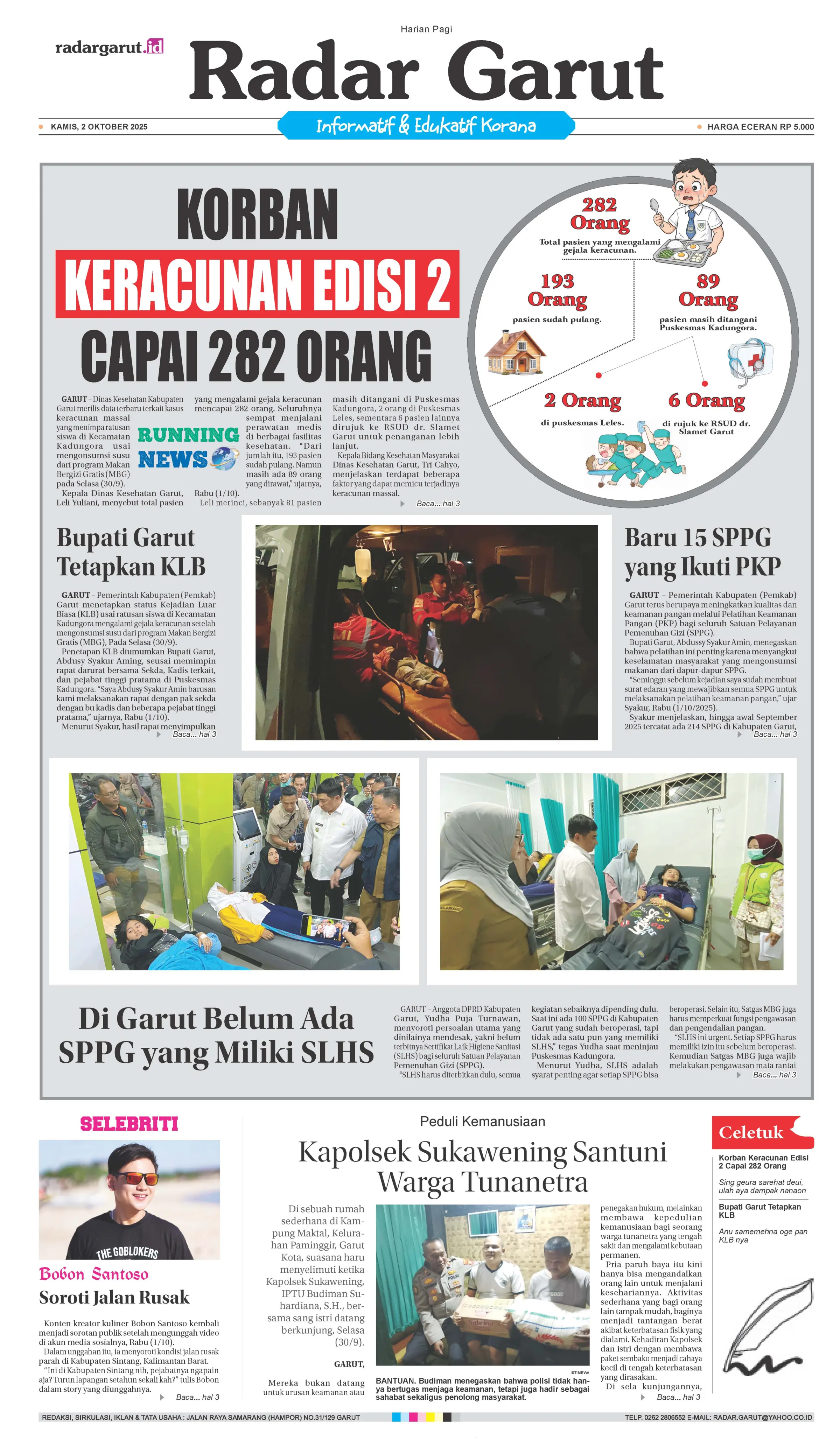 KAMIS, 2 OKTOBER 1 HL
