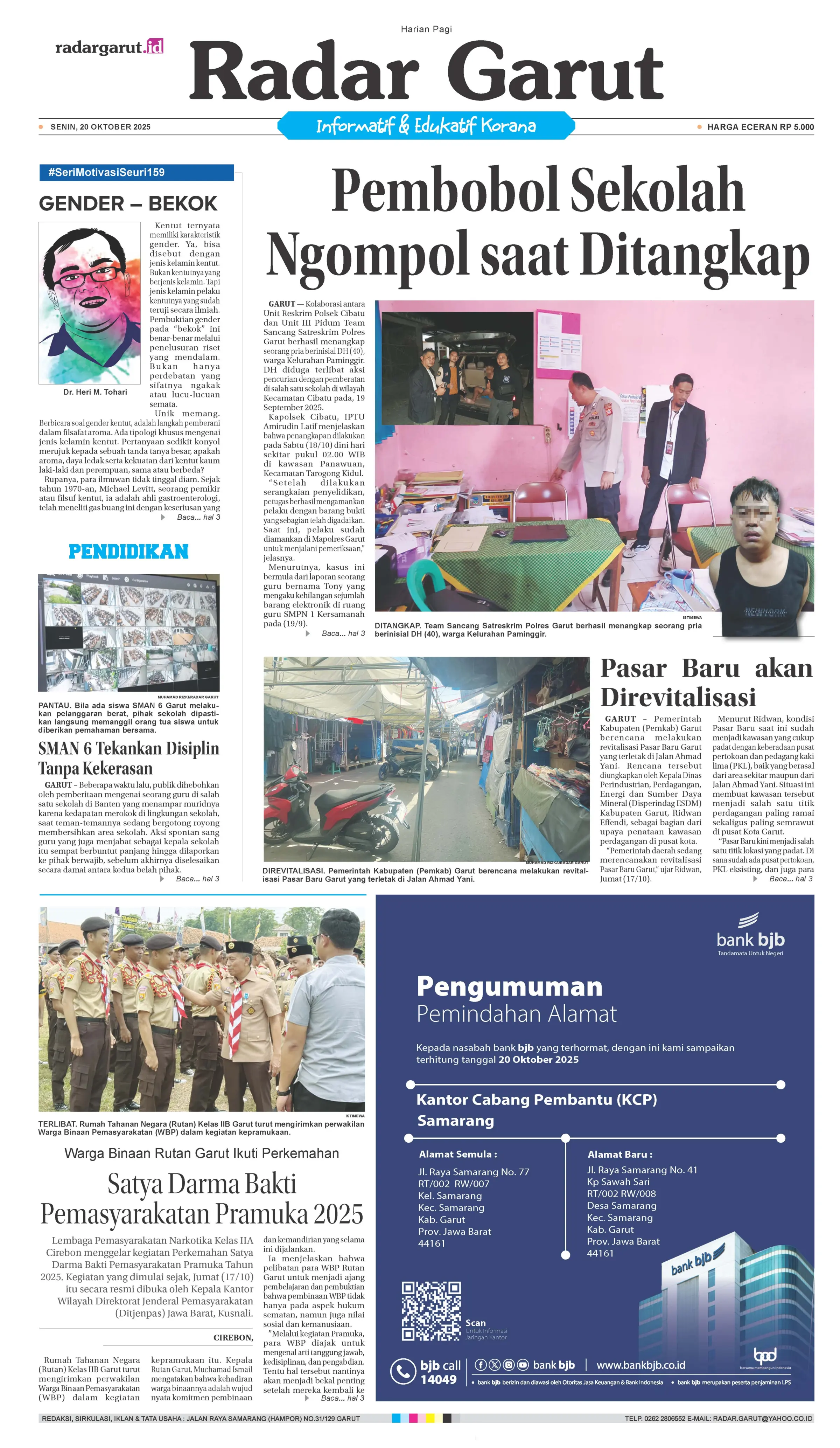 SENIN, 20 OKTOBER 1 HL