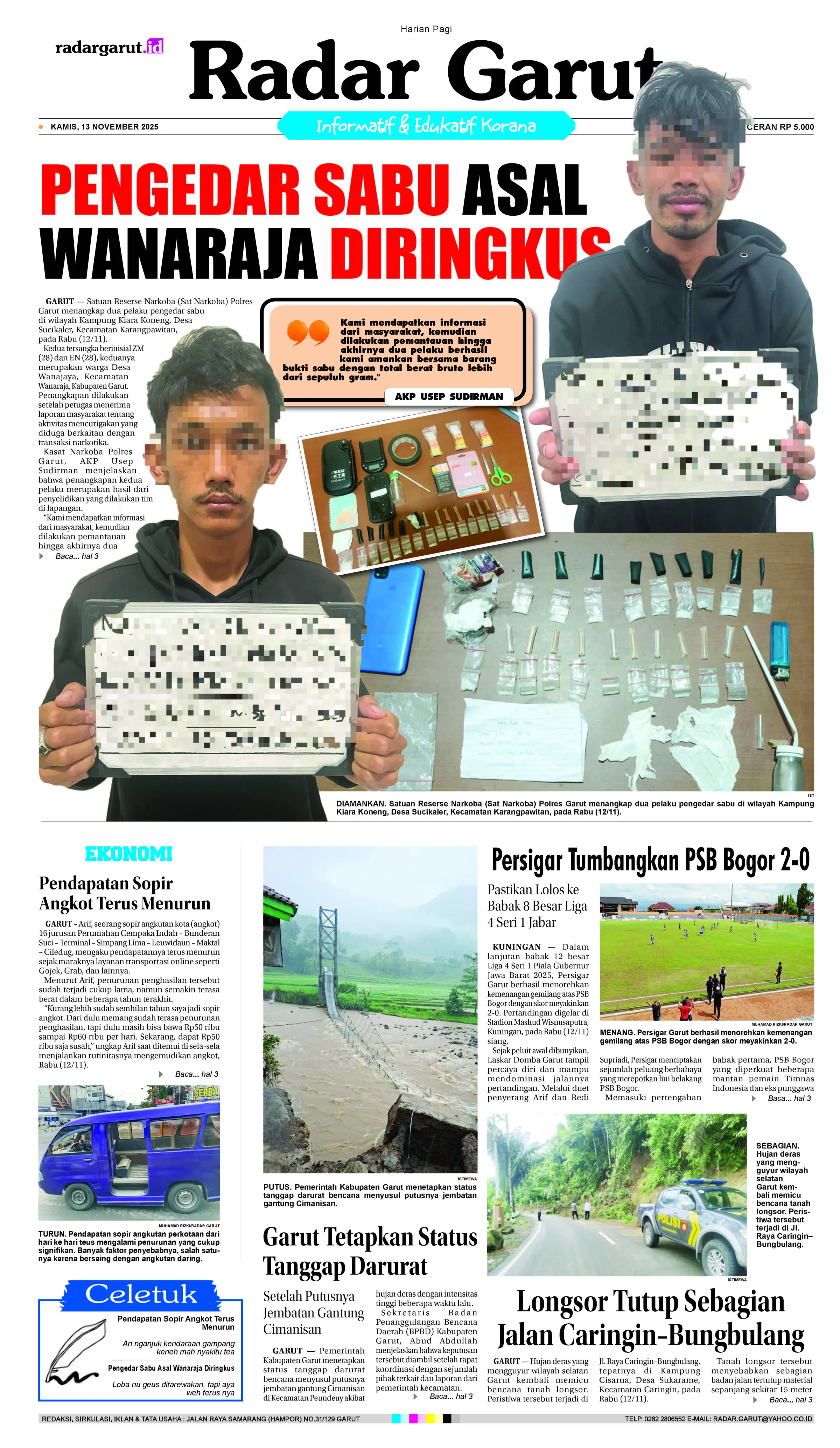 KAMIS, 13 NOVEMBER 1 HL