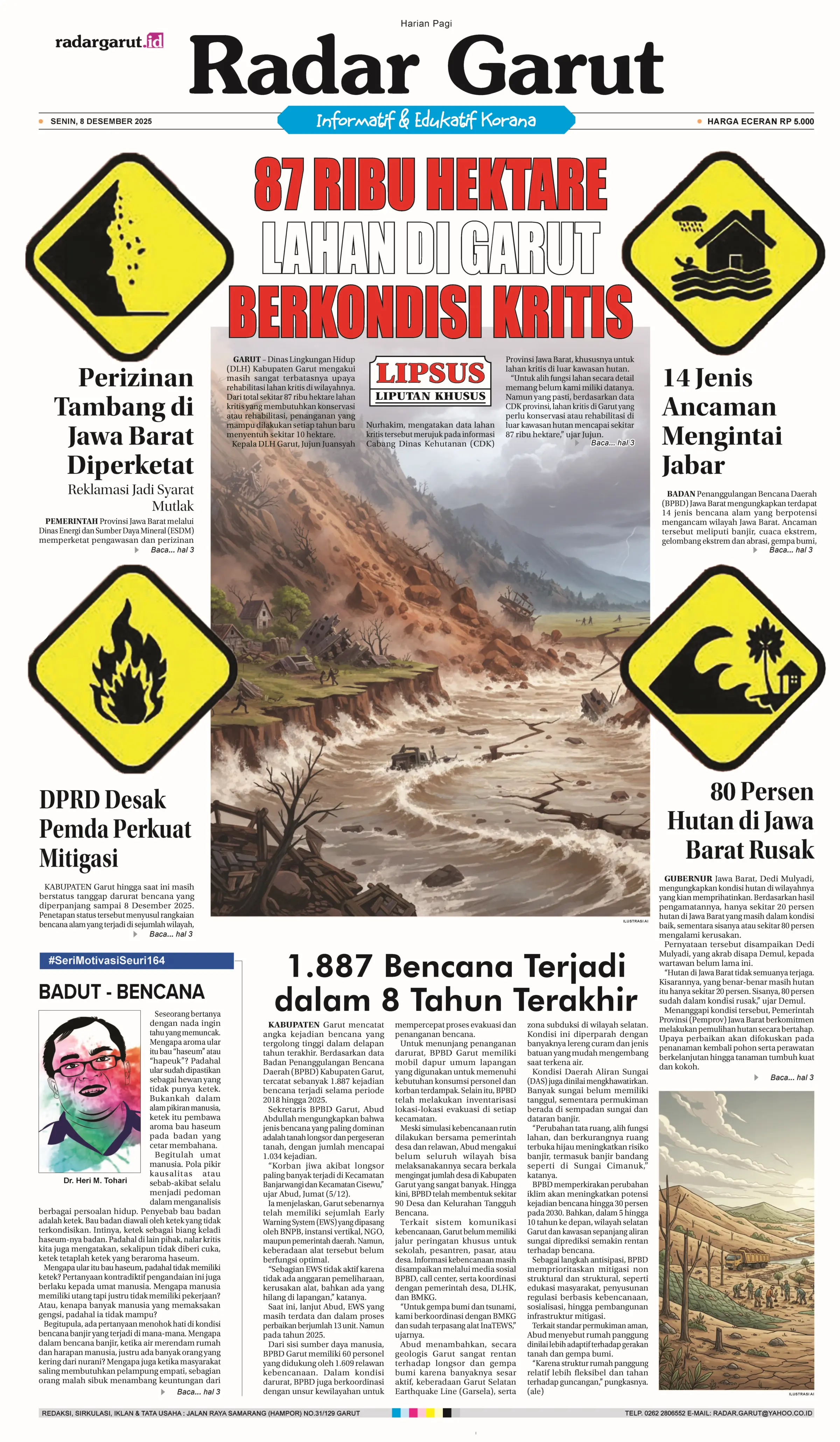 SENIN, 8 DESEMBER 1 HL