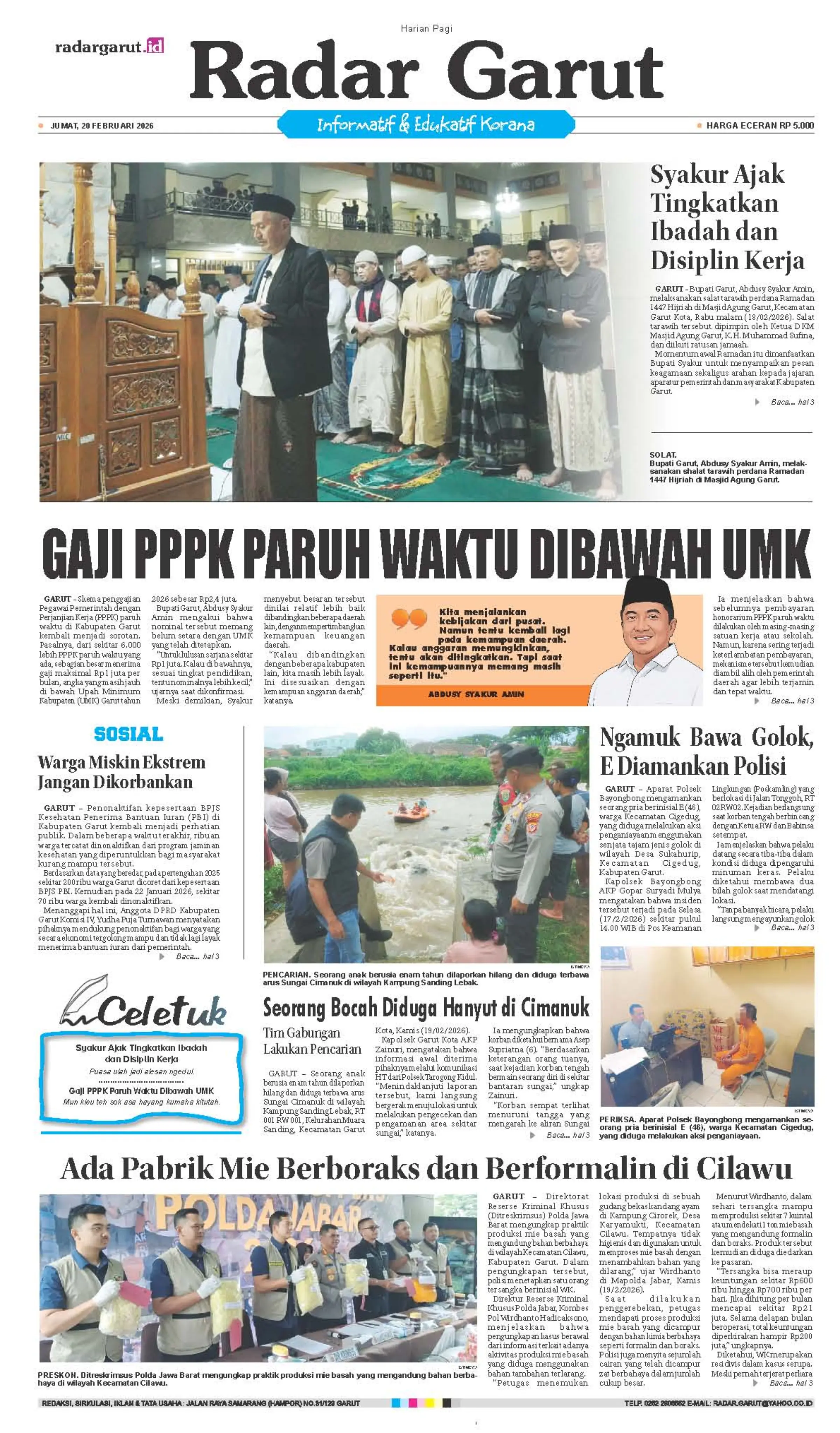 JUMAT, 20 FEBRUARI 1 HL OK