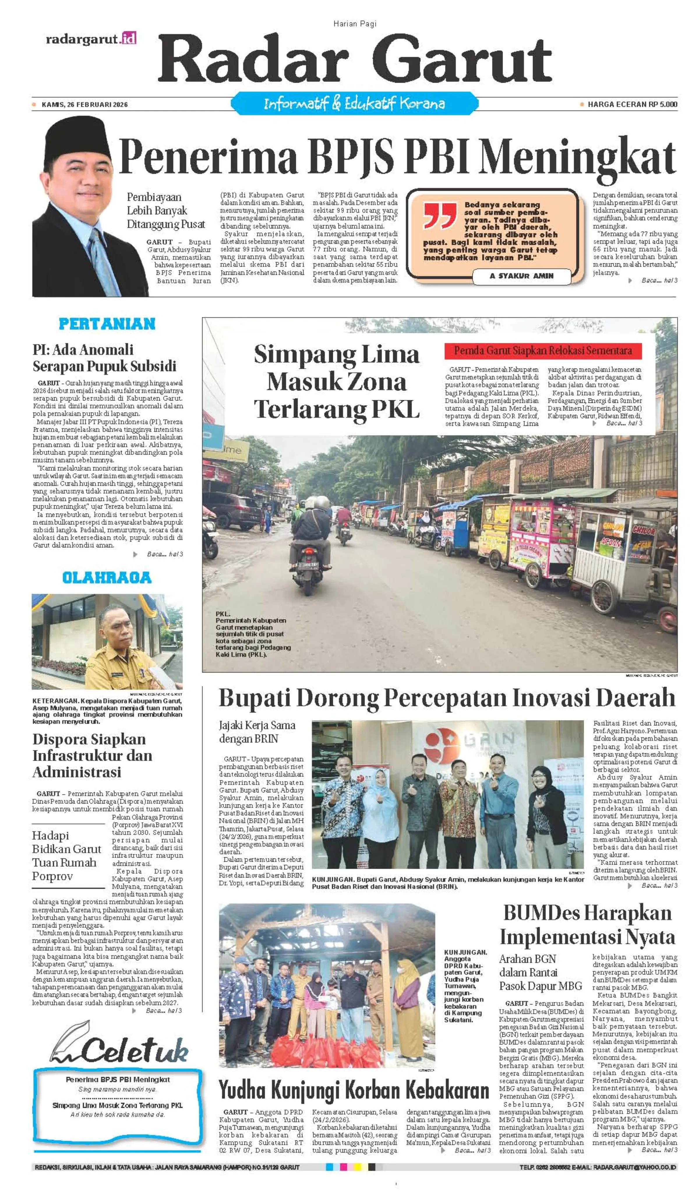 KAMIS, 26 FEBRUARI 1 HL