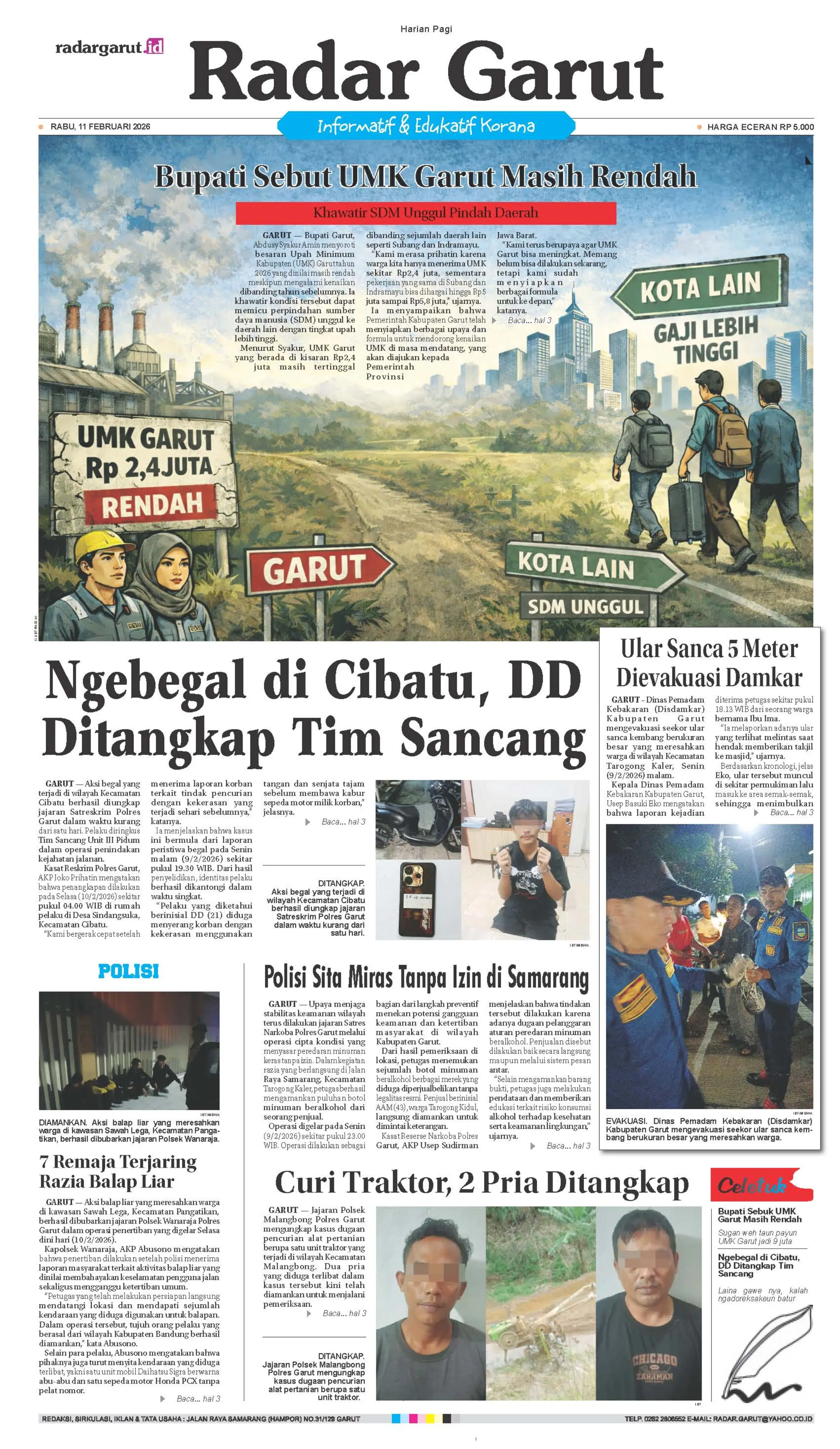 RABU, 11 FEBRUARI 1 HL