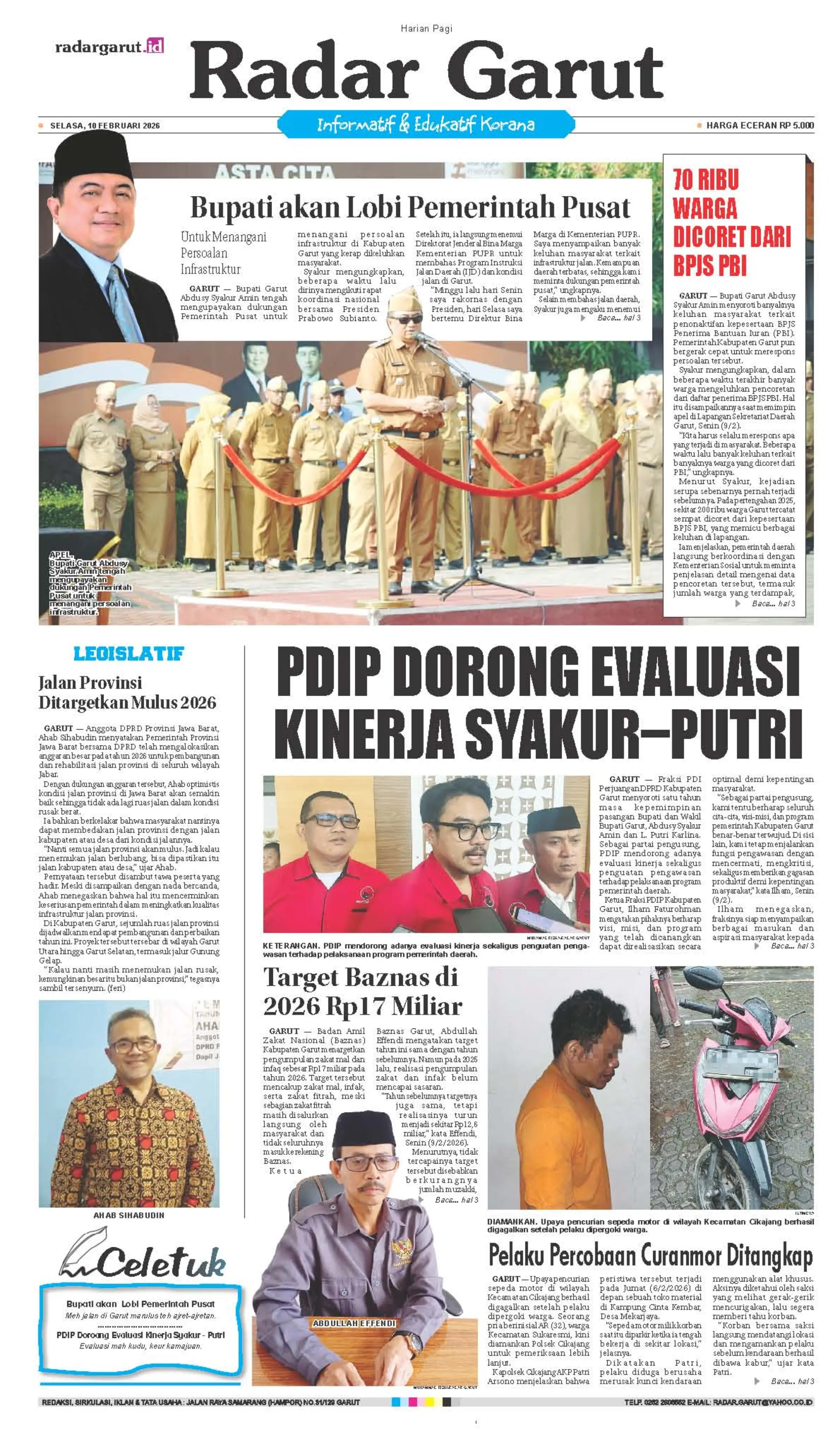 SELASA, 10 FEBRUARI 1 HL