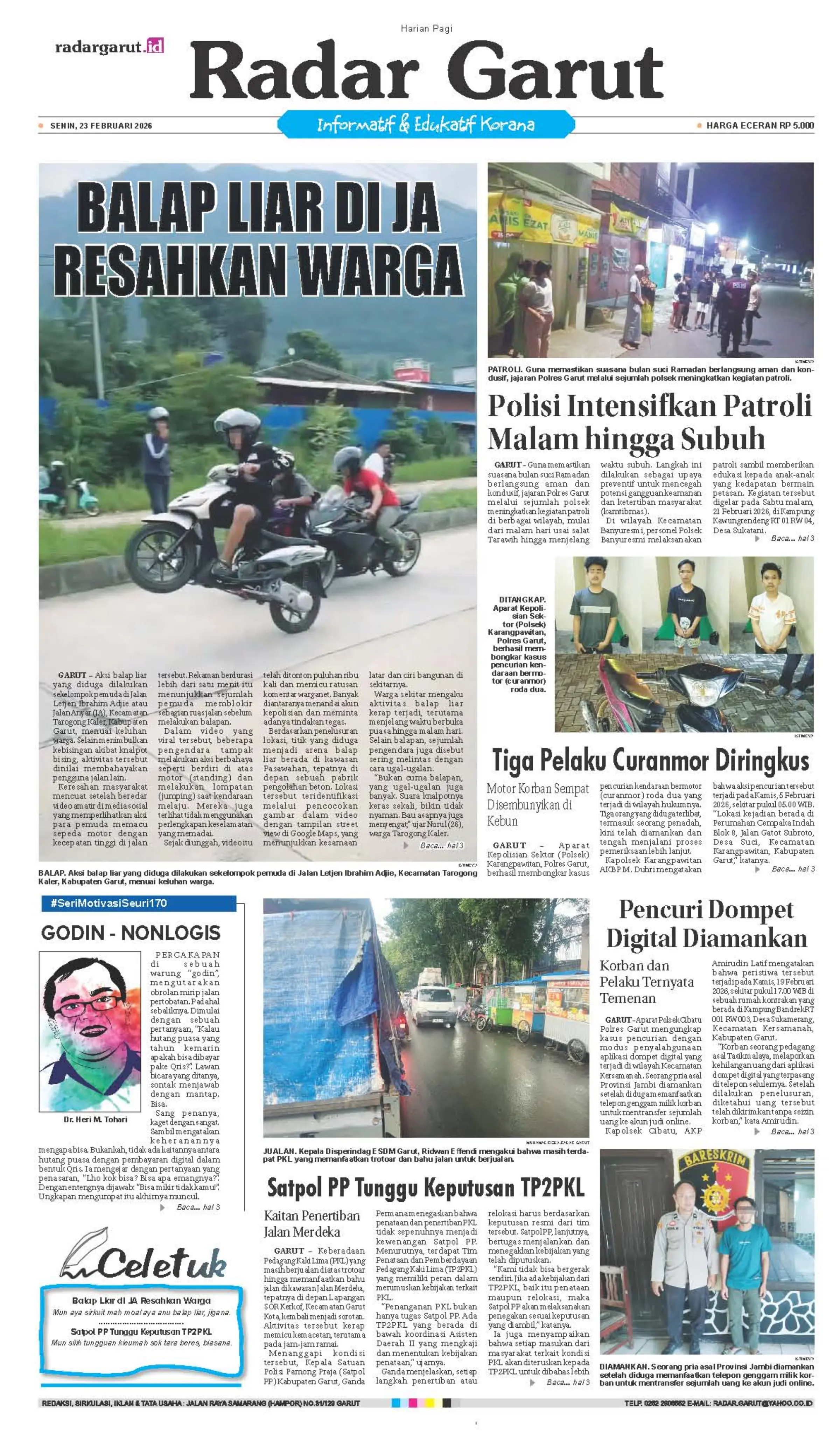 SENIN, 23 FEBRUARI 1 HL