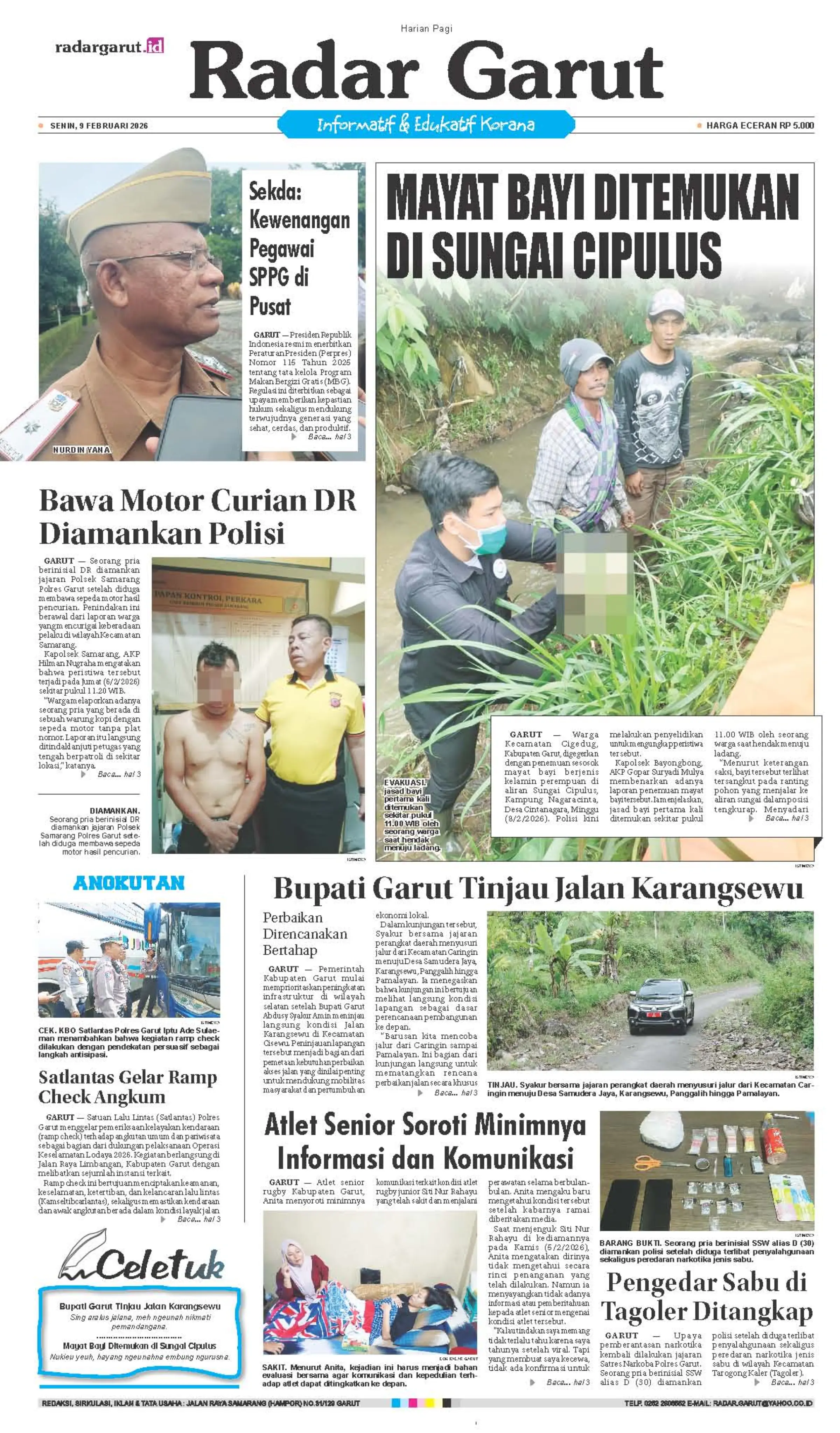 SENIN, 9 FEBRUARI HL